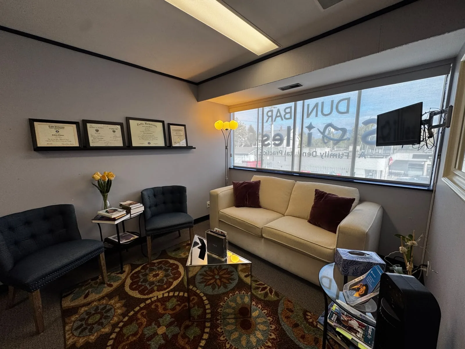 The Dunbar Smiles waiting area