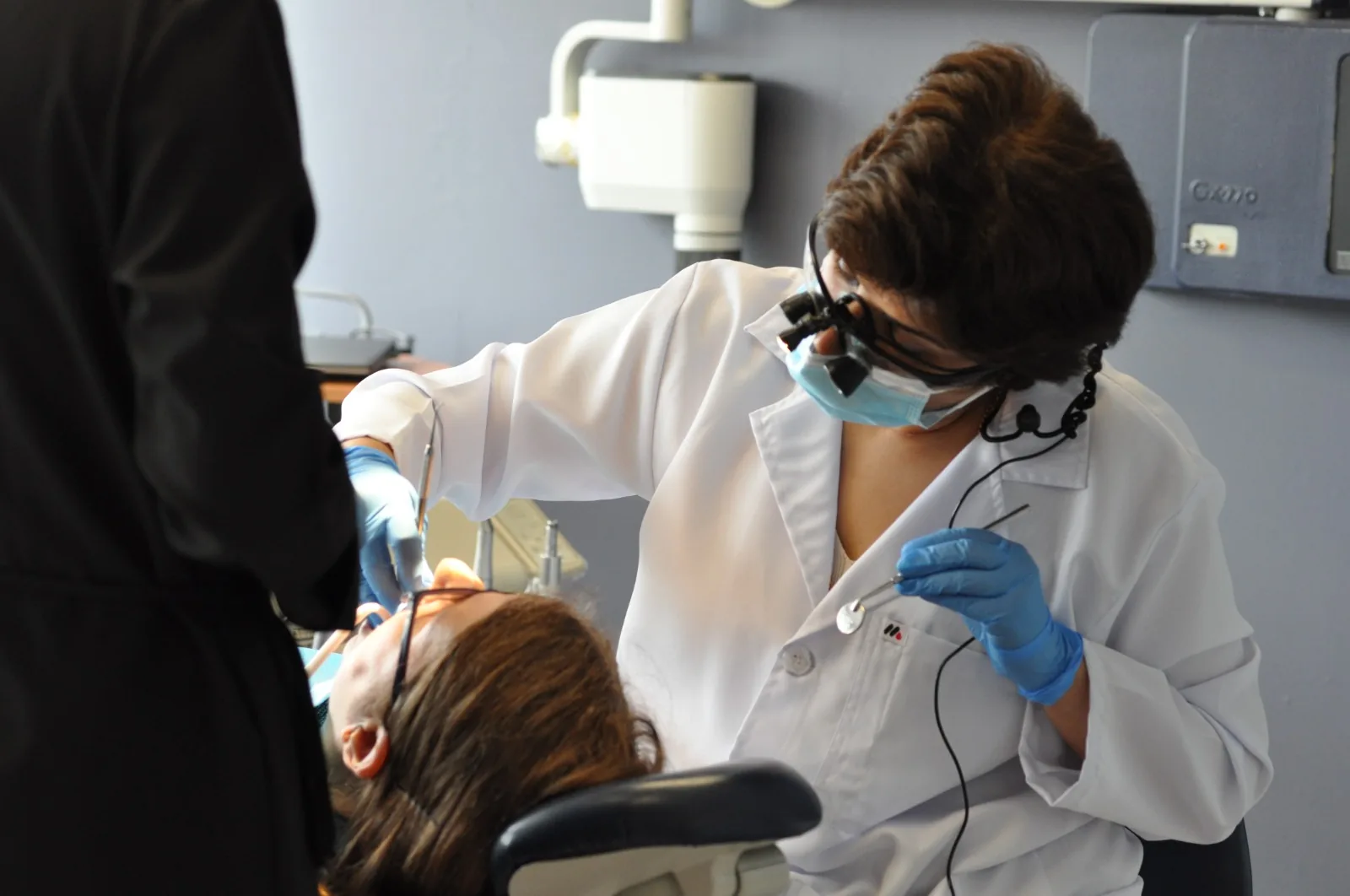 A restorative dentistry treatment scene